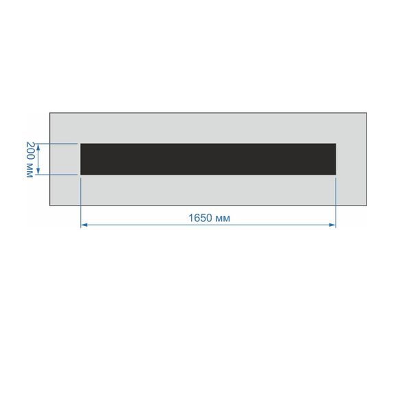 Трафарет "Суцільна лінія" для нанесення дорожньої розмітки 1.1, 1.3, 1.4, 1.11, розмір 150мм Х 1650мм 2024-0011 фото