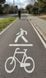 Stencil "Bicycle path" for marking 1.36 (marking element 1.28.2)