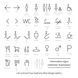 Sign, symbol, pictogram "Wardrobe" (hanger) made of acrylic for navigation