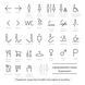Sign, symbol, pictogram "Wardrobe" (hanger) made of acrylic for navigation