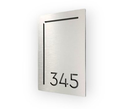 Номер на двери антивандальный для квартиры 10х15 см 2023-00122 фото