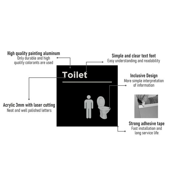 Інформаційна табличка  на двері "Ванна кімната", підходить для осіб з деменцією 2023-0006 фото