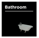 Інформаційна табличка  на двері "Ванна кімната", підходить для осіб з деменцією 2023-0006 фото 1