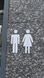 Minimal Toilet Sign - Acrylic Restroom, Salon, 3D, Toilet, Modern, Minimal, Restaurant, Hotel Door Sign - Self Adhesive