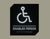 Таблички WC для людей, які пересуваються кріслом колісним