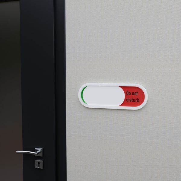 Do Not Disturb Welcome Please Personalized Sign, Privacy Sign for Home, Conference or Meeting Rooms, Slider Door sign (Tells Whether room Vacant or Occupied)